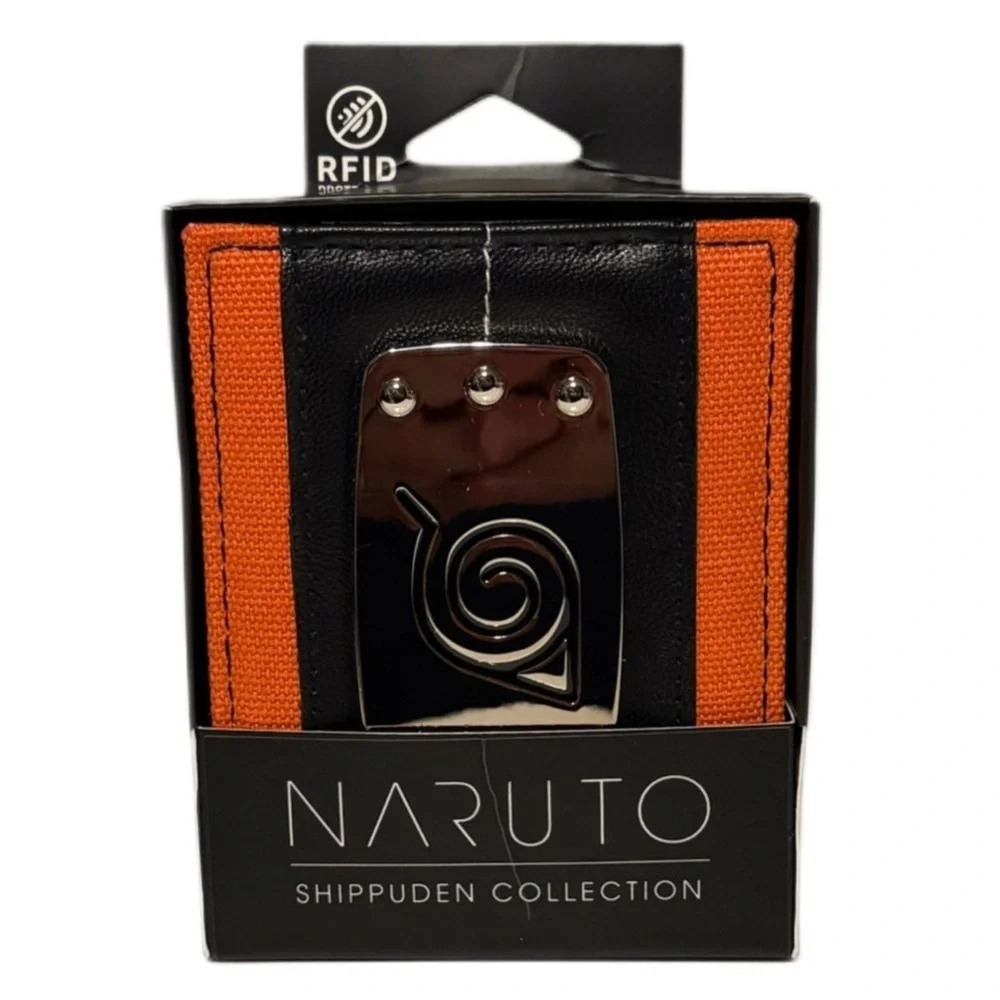 Naruto Shippuden Black and Orange Card Holder
